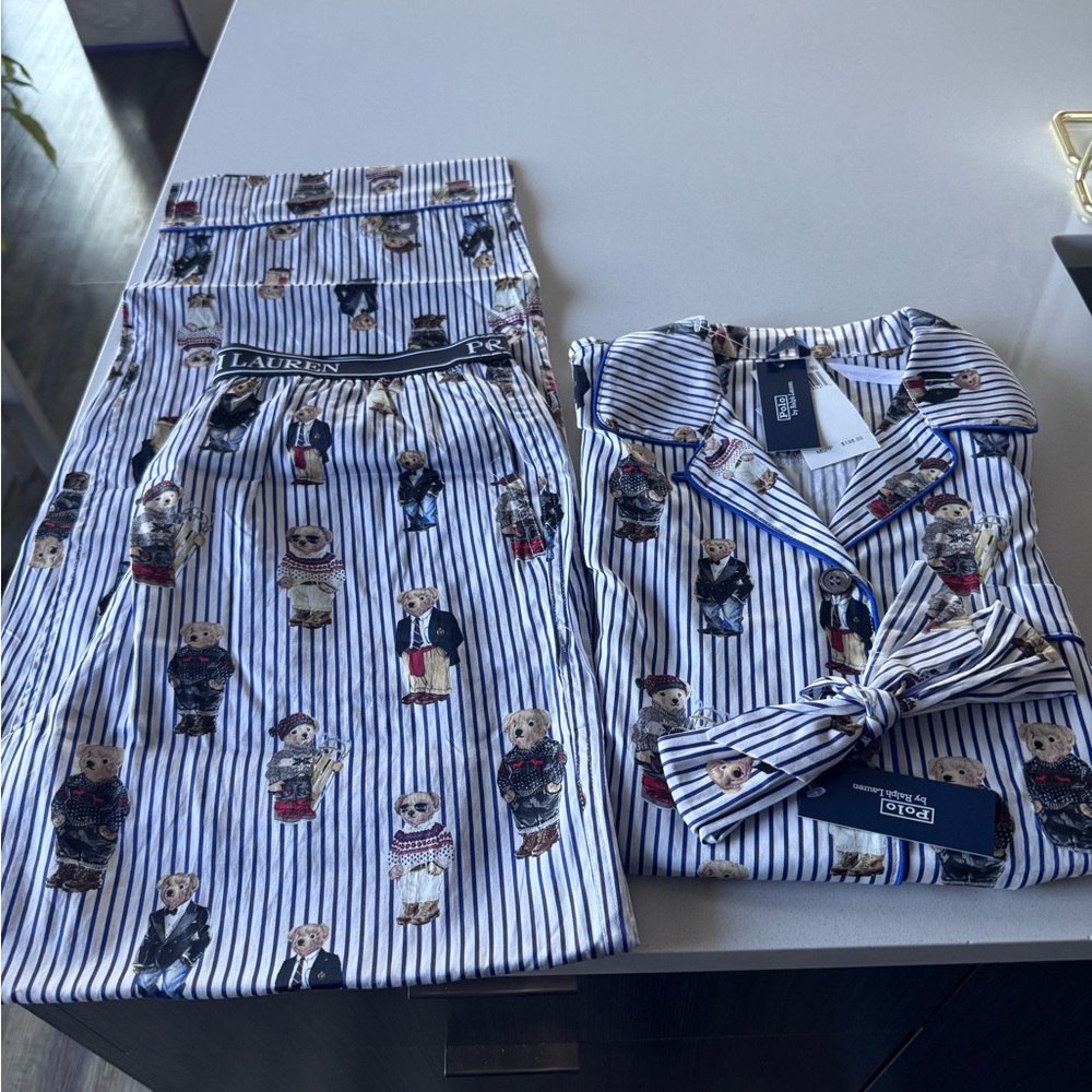 Polo by Ralph Lauren Blue Striped Pajamas